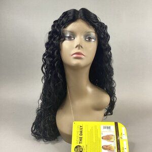 Thora Long Wavy #1 Jet Black Premium Synthetic Lace Part Wig